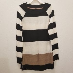 Poof Color Block Sweater